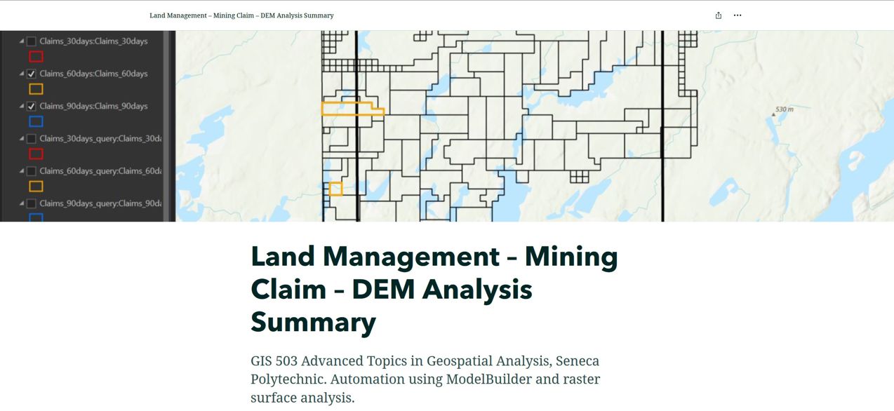 property geology, exploration, drilling and topography cartography map